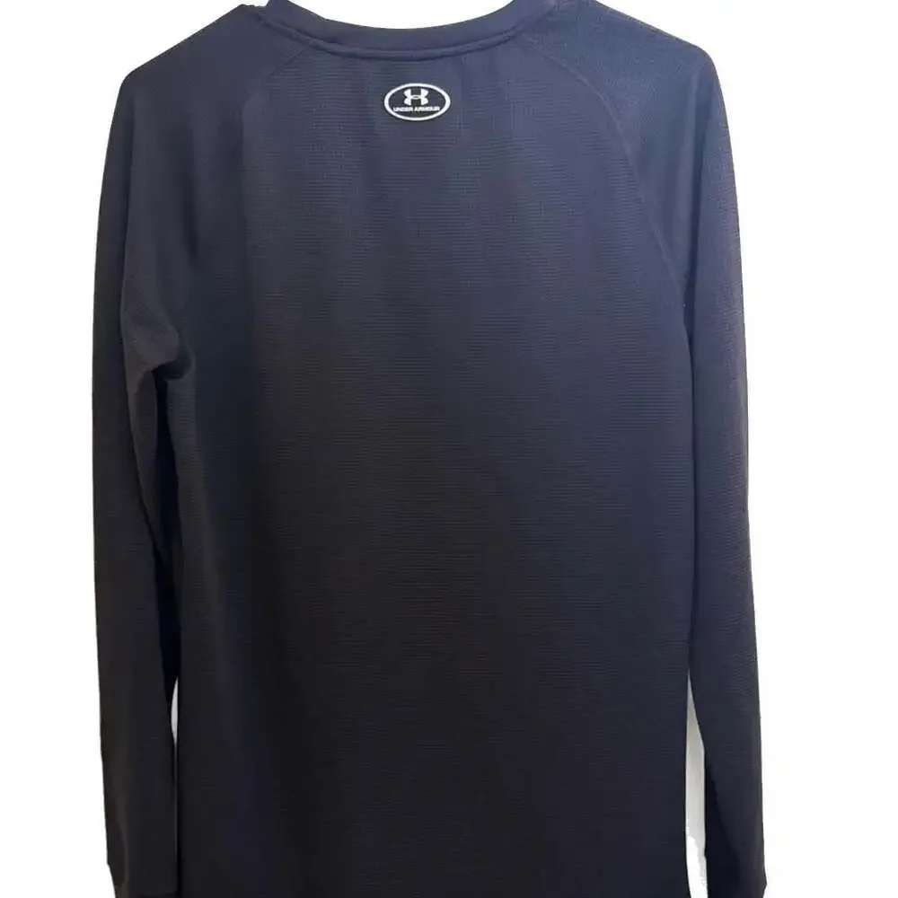 Under Armour Shirt Youth Size‎ XL Black Logo Longsleeve Graphic Tee